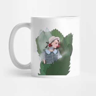 Fairy sleeps upon a leaf Design Mug